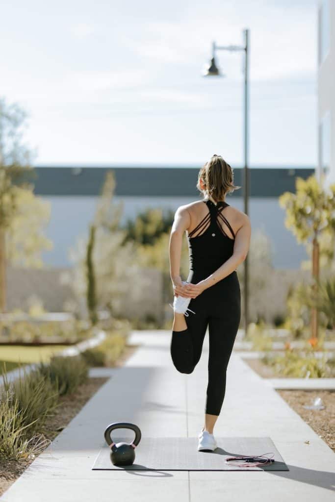 Women exercising to improve sleep quality at night