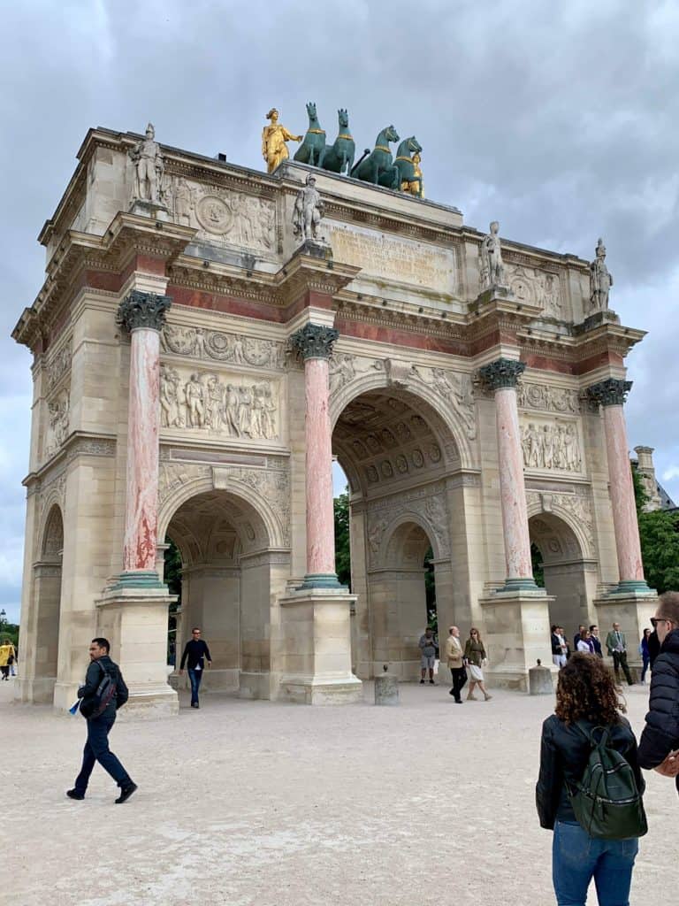 Carrousel Triumphal arch in Paris