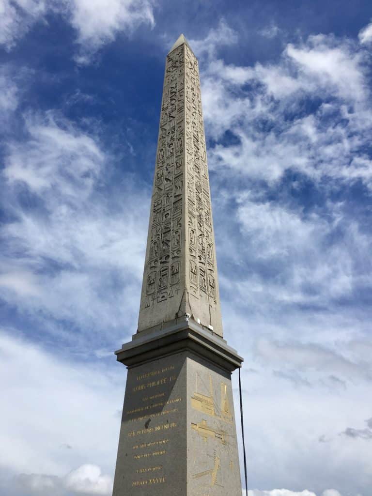 Luxor Obelisk monument in Paris