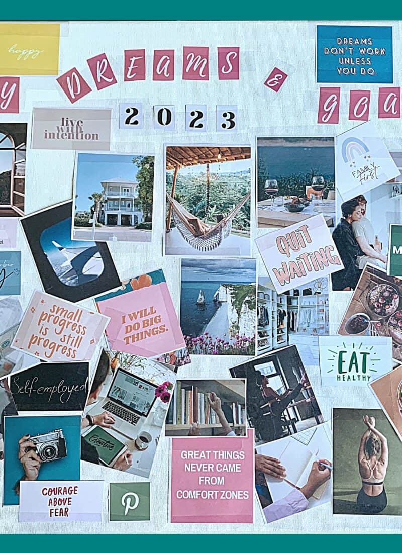 How to create a vision board to manifest your dream life