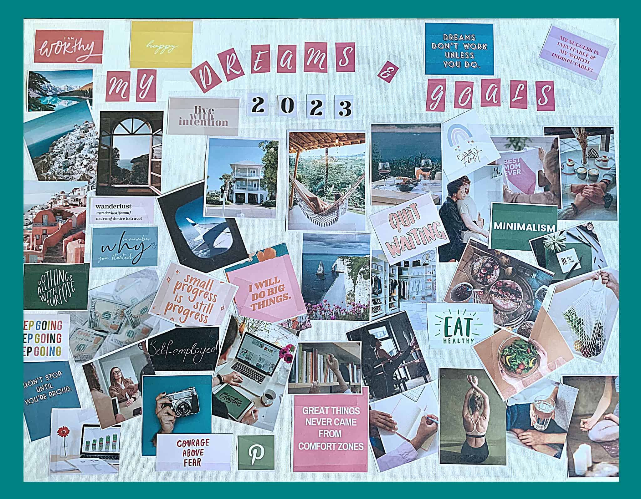 How to make a vision board that works in 2023  Making a vision board,  Vision board, Vision board themes