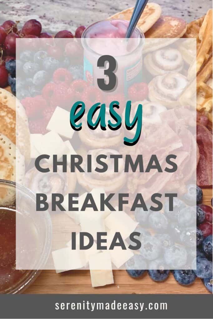 Easy Christmas breakfast with a breakfast charcuterie board