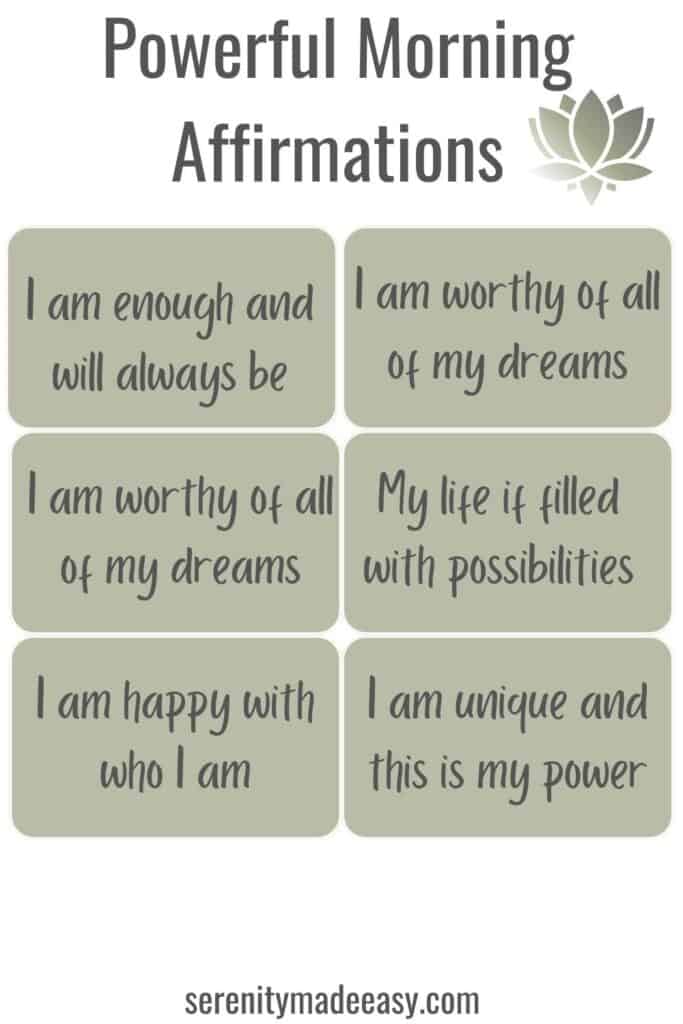 33 powerful morning affirmations to increase your happiness - Serenity ...