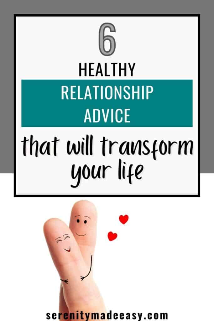 Healthy relationship advice that will transform your life with an image of two intertwined happy fingers.