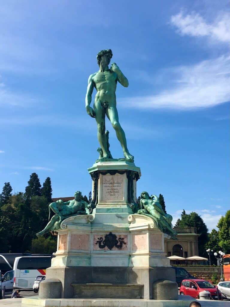 Replica of the David statue at Piazzale Michelangelo