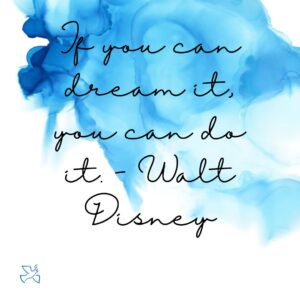 Motivational quotes for success on a white and blue background
