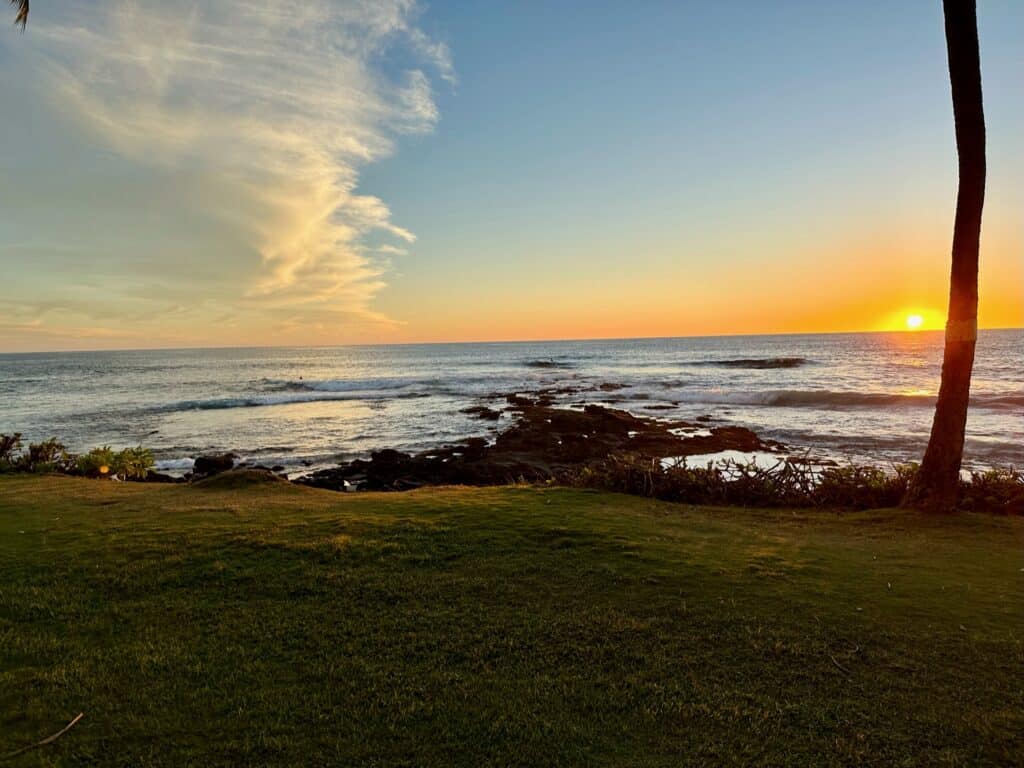 A sunset on the big island Hawaii