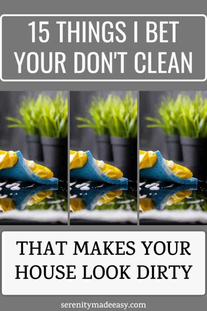 15 things I bet you don't clean but should be part of a house cleaning schedule. A person with yellow rubber gloves is cleaning a stove with a blue sponge.