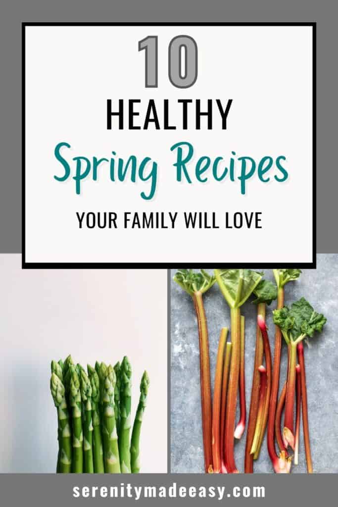 Some asparagus and rhubarbs to include in healthy spring recipes.