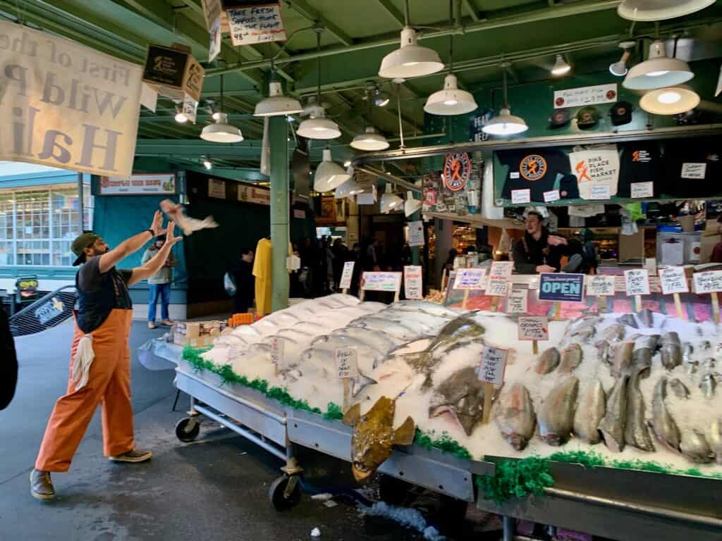 Pike Market fish toss