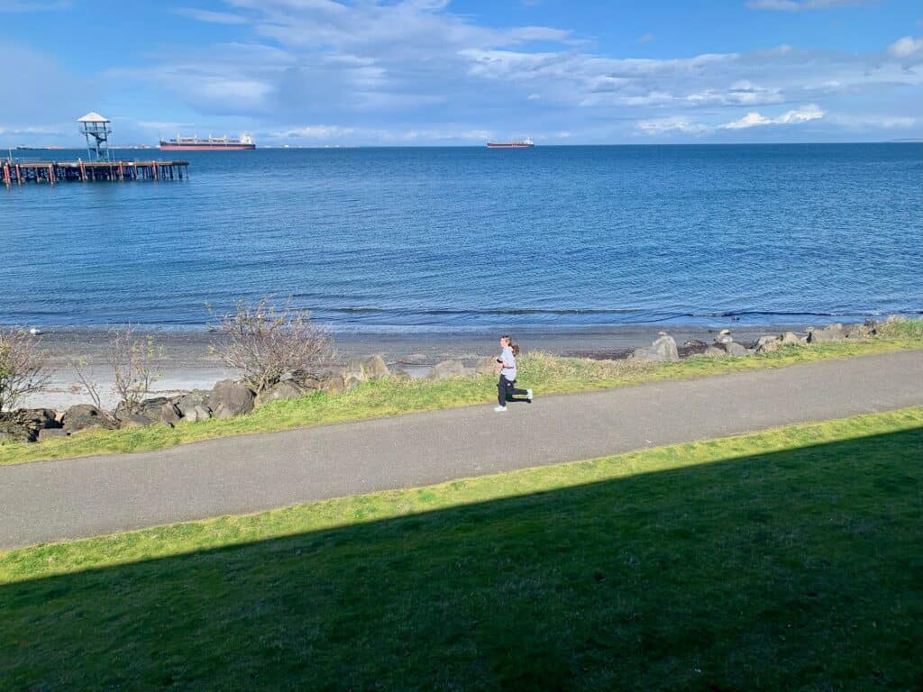 View of the water from Red Lion Hotel in Port Angeles