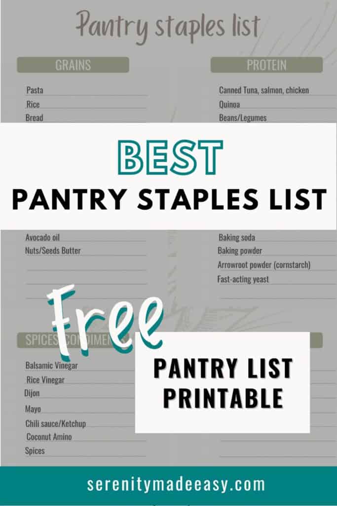 An image of a pantry staples list