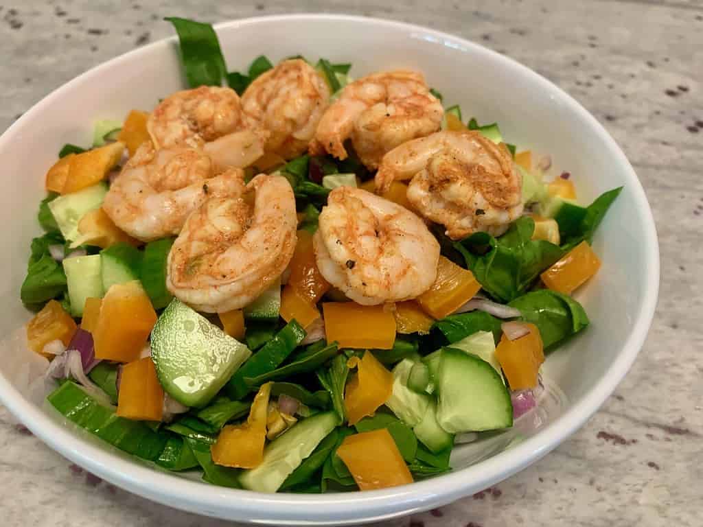 Phenomenal-looking shrimp salad. For sure a best cold lunches.