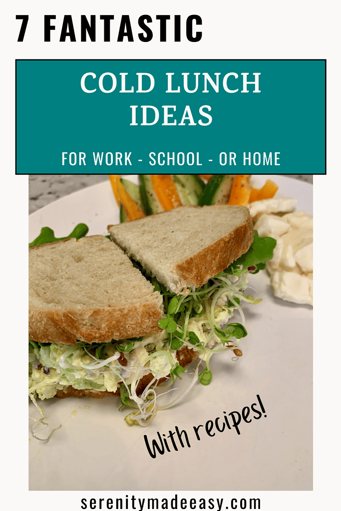 Fantastic cold lunch ideas with a photo of an egg salad sandwich with sprouts that looks amazing.