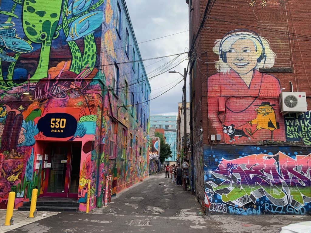 Grafitti alley in Toronto Canada