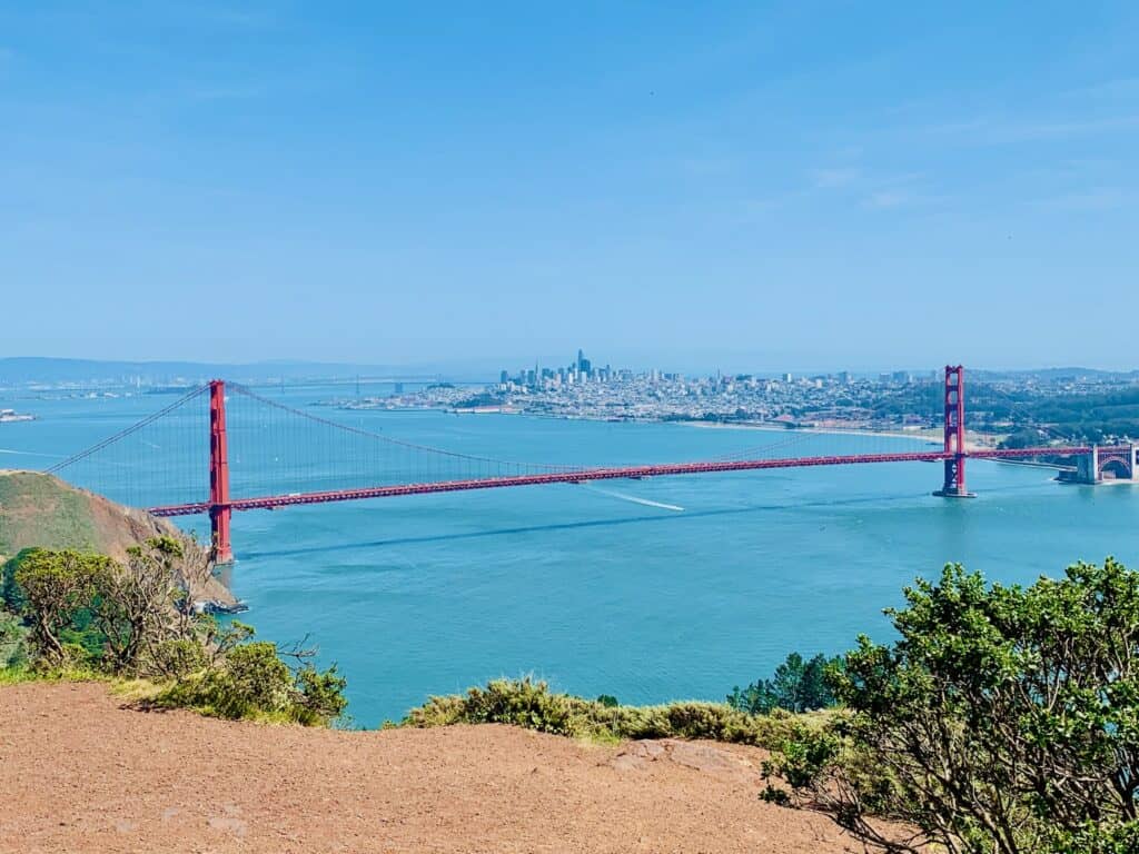 Golden gate bridge in San Francisco