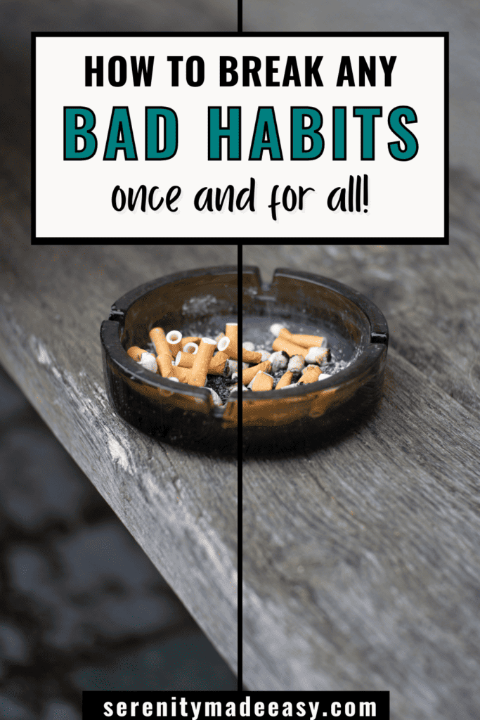 An ashtray with cigarettes' butts - bad habits to break