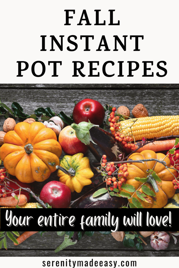 Tons of colorful fall produce to use in instant pot dinners