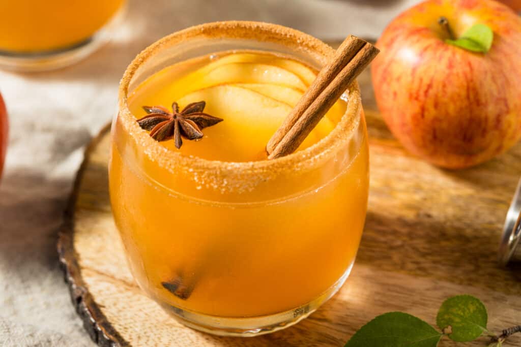 Perfect fall mocktail apple cider drink