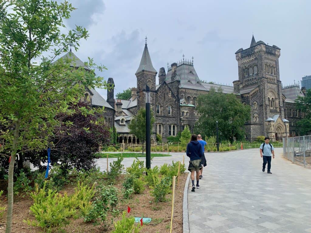 A view of some building on the University of Toronto campus