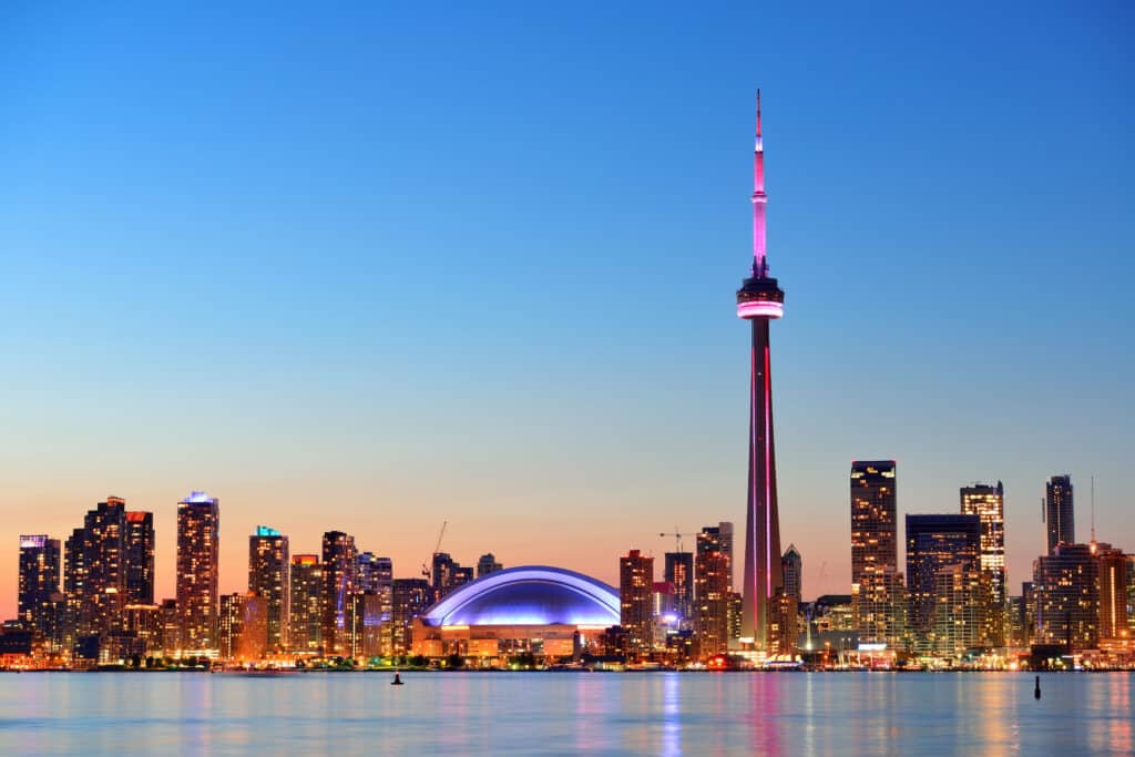 Beautiful skyline of Toronto, Canada