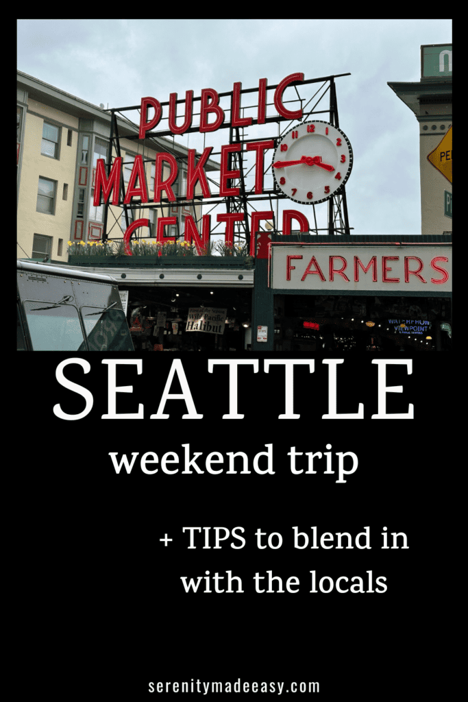 A picture of the iconic Pike Market sign in Seattle Washington