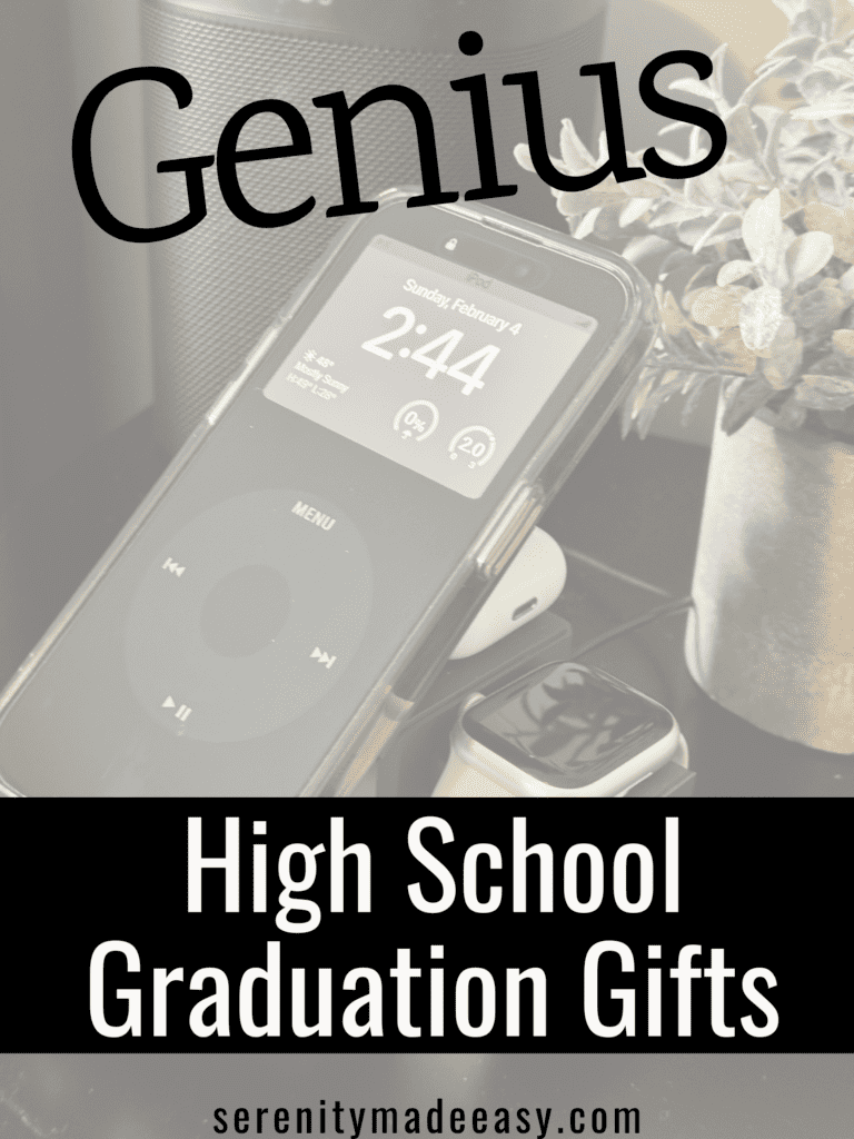 Image of a charging stating with caption "Genius high school graduation gifts"