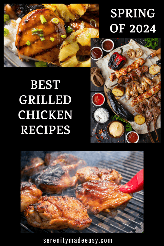 3 images of delicious looking grilled chicken recipes