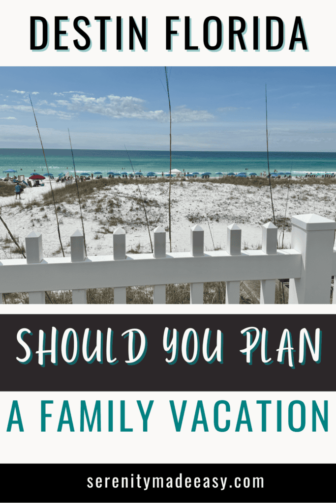 Beautiful white sand beach and turquoise ocean in Destin Florida.