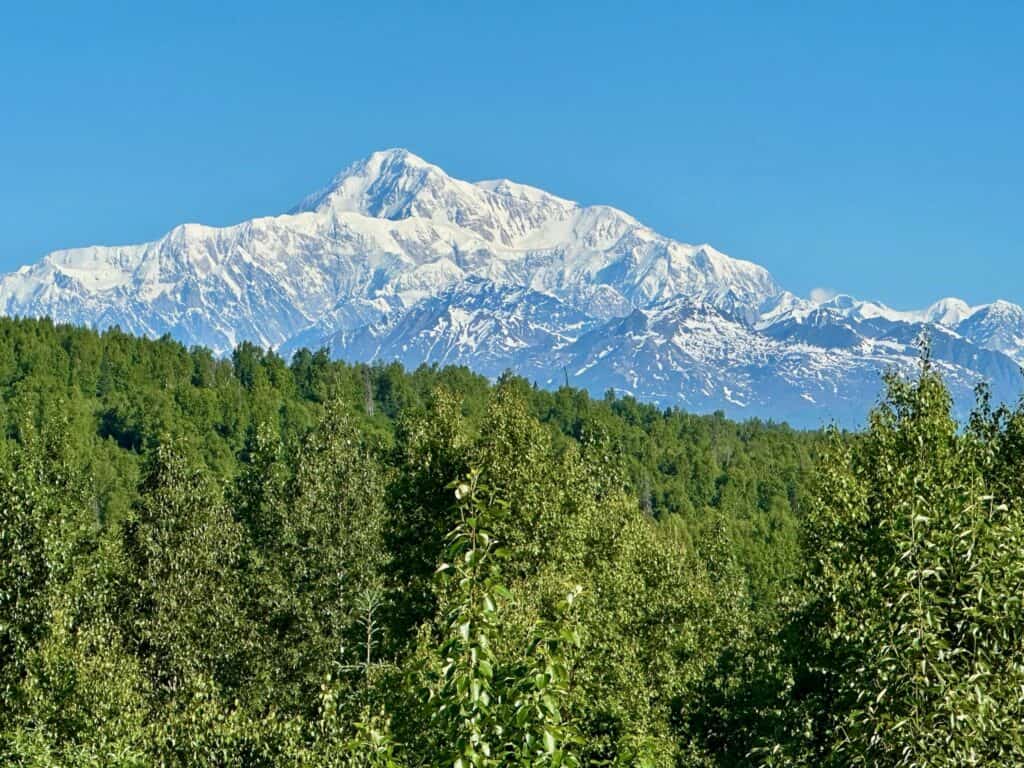 Beautiful view of Denali Mountain in Alaska